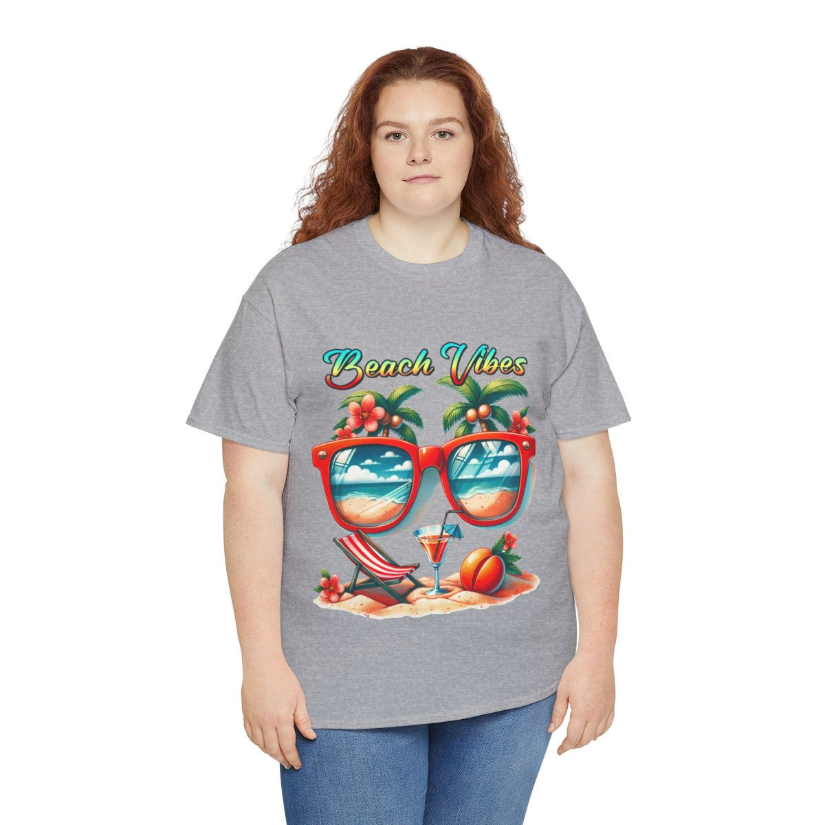 Tee shirt Unisex Beach vibes idée cadeau design été