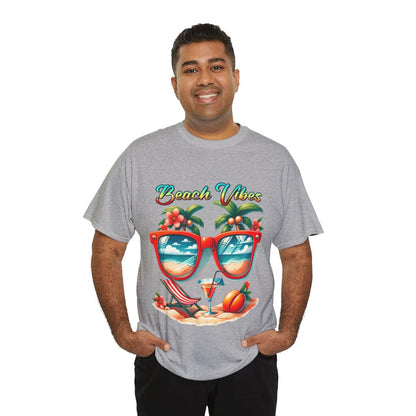 Tee shirt Unisex Beach vibes idée cadeau design été