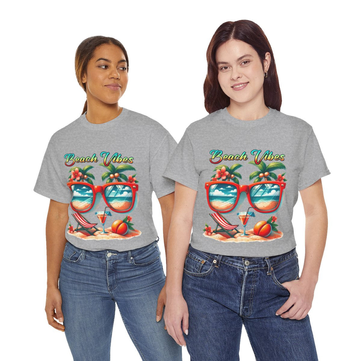 Tee shirt Unisex Beach vibes idée cadeau design été