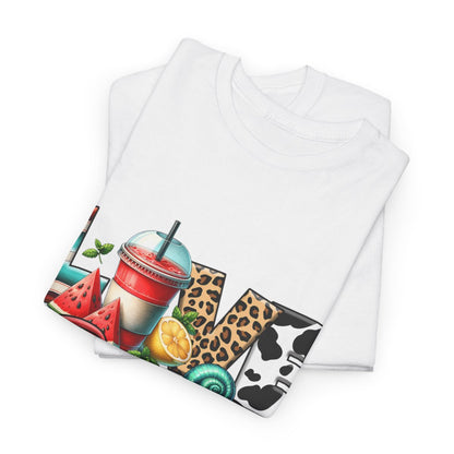 Tee shirt Unisex Love summer idée cadeau design été homme/femme
