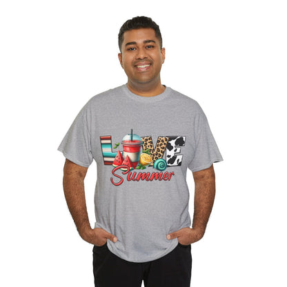 Tee shirt Unisex Love summer idée cadeau design été homme/femme