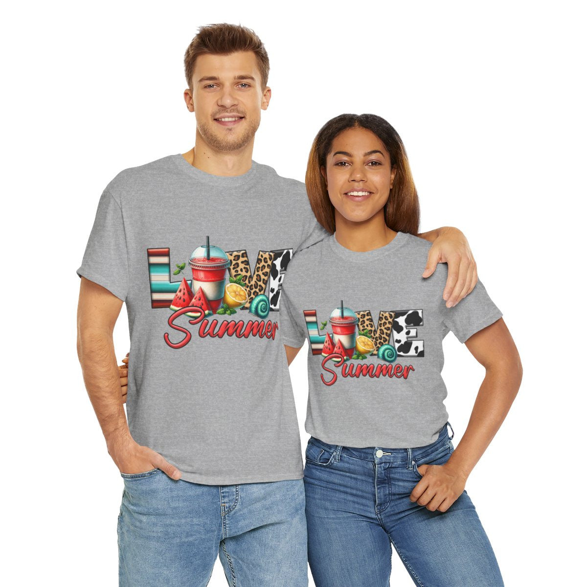 Tee shirt Unisex Love summer idée cadeau design été homme/femme