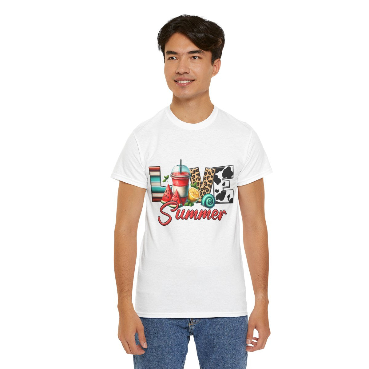 Tee shirt Unisex Love summer idée cadeau design été homme/femme