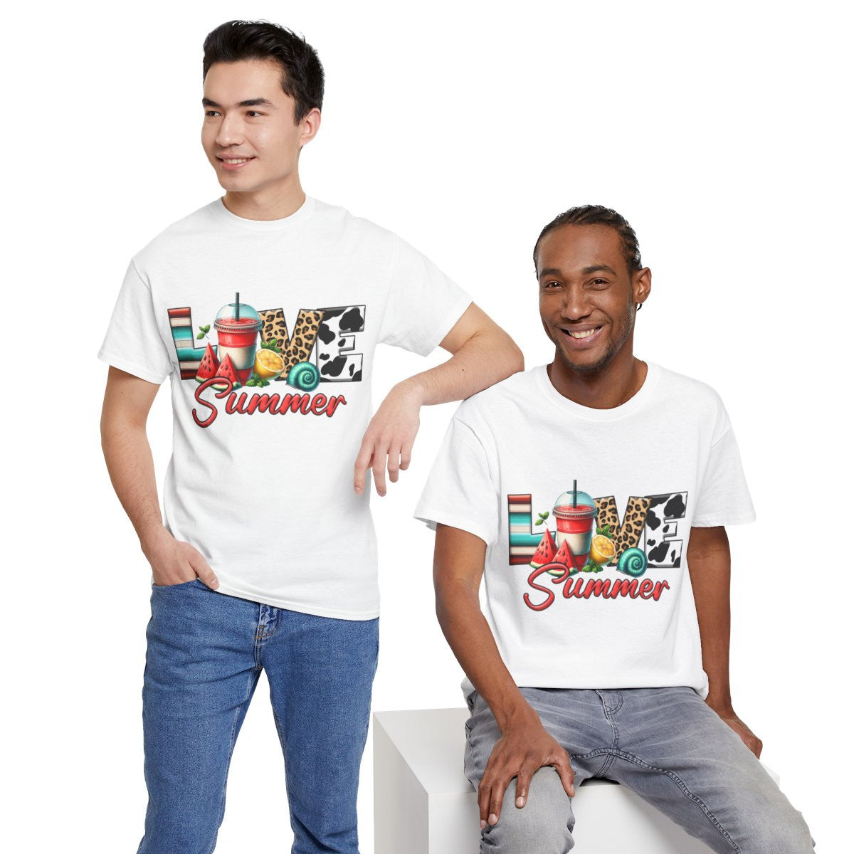Tee shirt Unisex Love summer idée cadeau design été homme/femme