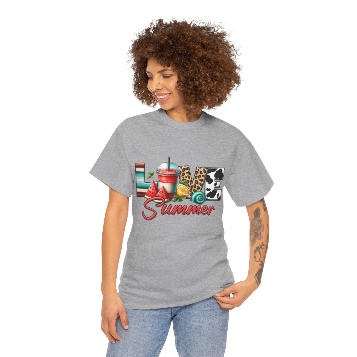 Tee shirt Unisex Love summer idée cadeau design été homme/femme