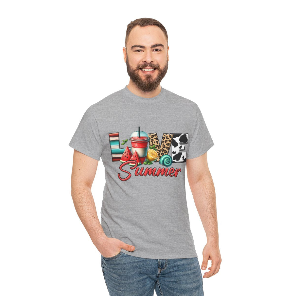 Tee shirt Unisex Love summer idée cadeau design été homme/femme