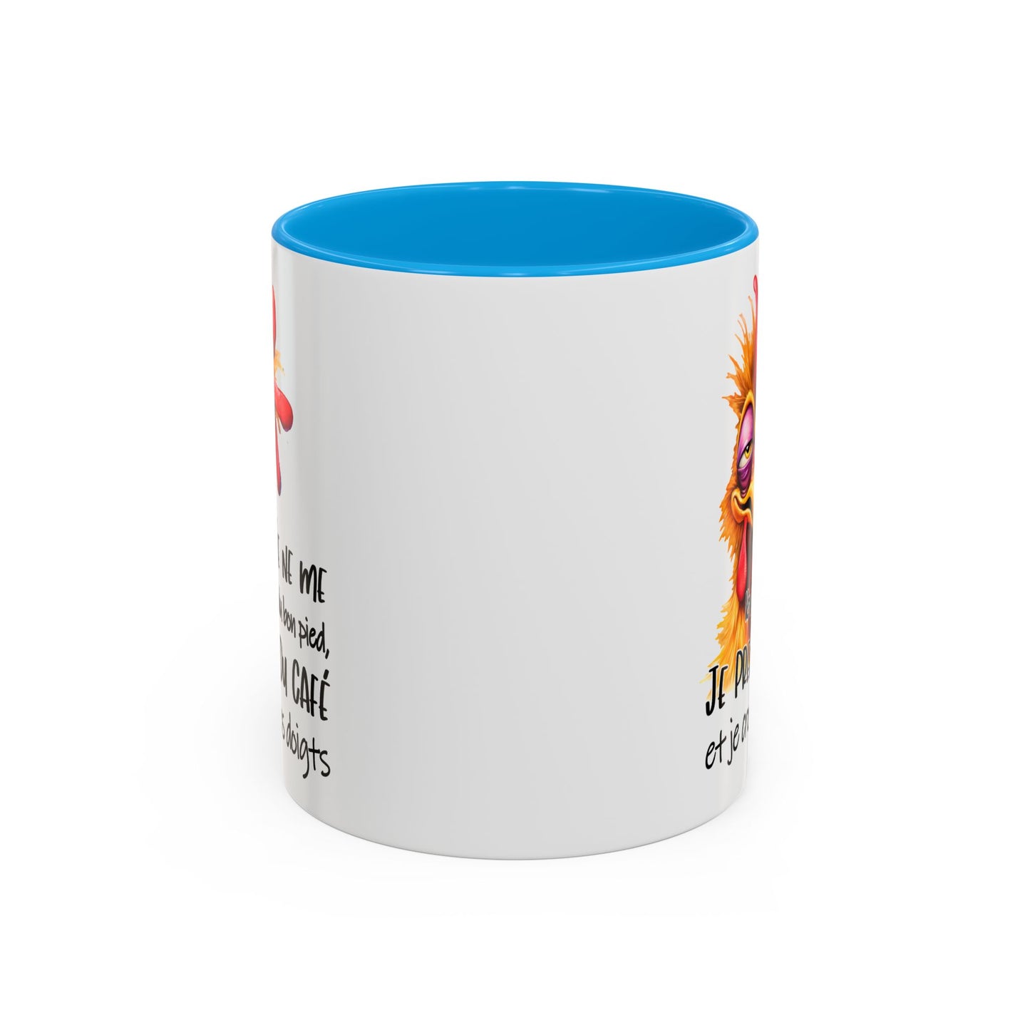 Tasse Je Ne Me Lève Pas Du Bon Pied Je Prends Du Café – Mug Humour Matin Drôle 325ml
