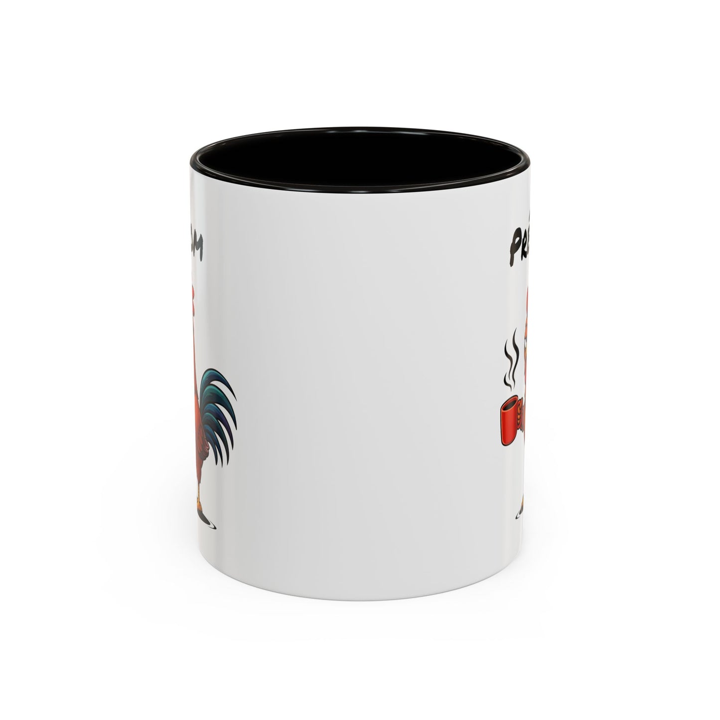 Mug Coq Personnalisable 325ml – Tasse Café Humour Animal Drôle Matin Difficile Cadeau Original