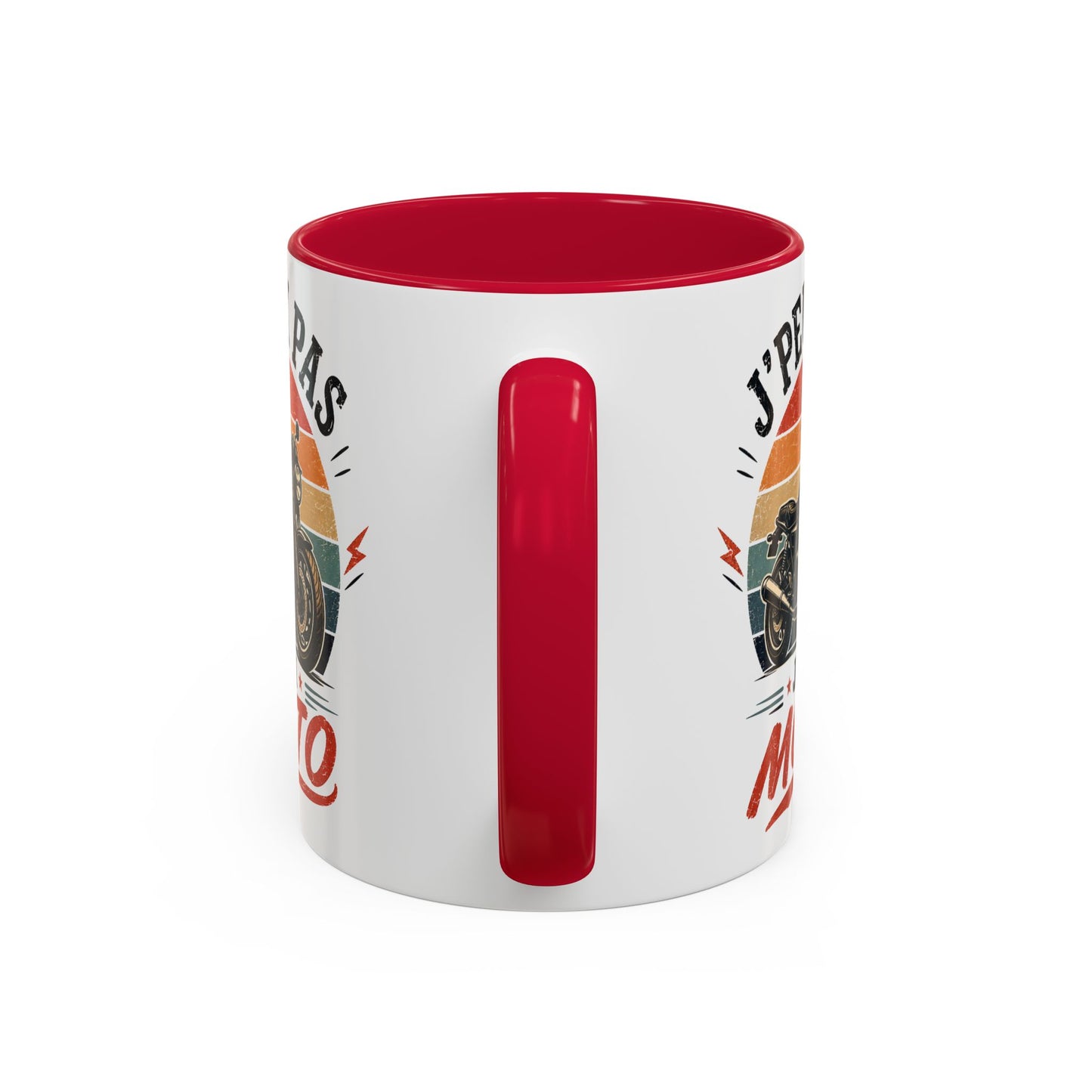 Tasse J’Peux Pas J’Ai Moto – Mug Motard Vintage Humoristique – Cadeau Passion Moto Homme Femme 325ml