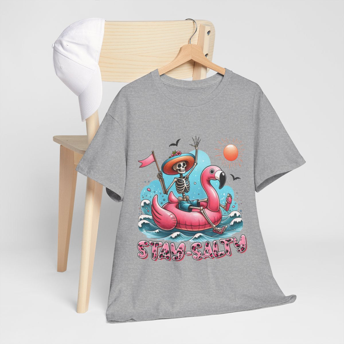 Tee shirt Unisex Stay salty idée cadeau design été homme femme