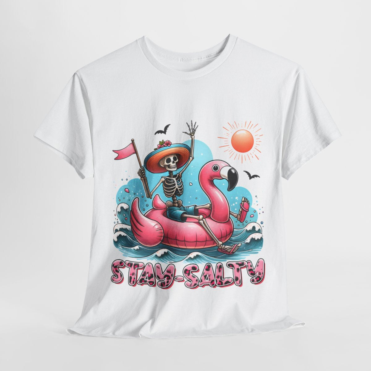Tee shirt Unisex Stay salty idée cadeau design été homme femme