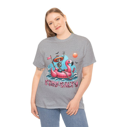 Tee shirt Unisex Stay salty idée cadeau design été homme femme