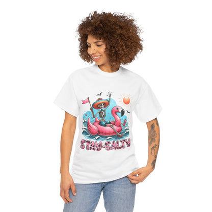 Tee shirt Unisex Stay salty idée cadeau design été homme femme