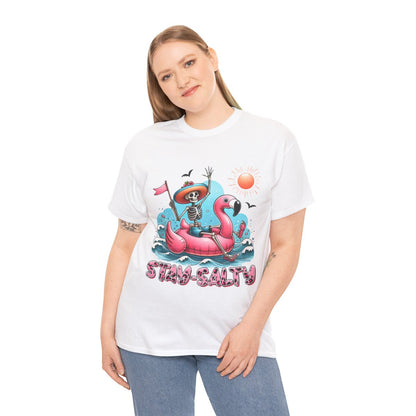 Tee shirt Unisex Stay salty idée cadeau design été homme femme