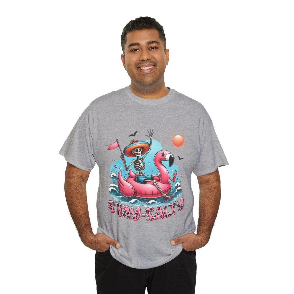 Tee shirt Unisex Stay salty idée cadeau design été homme femme