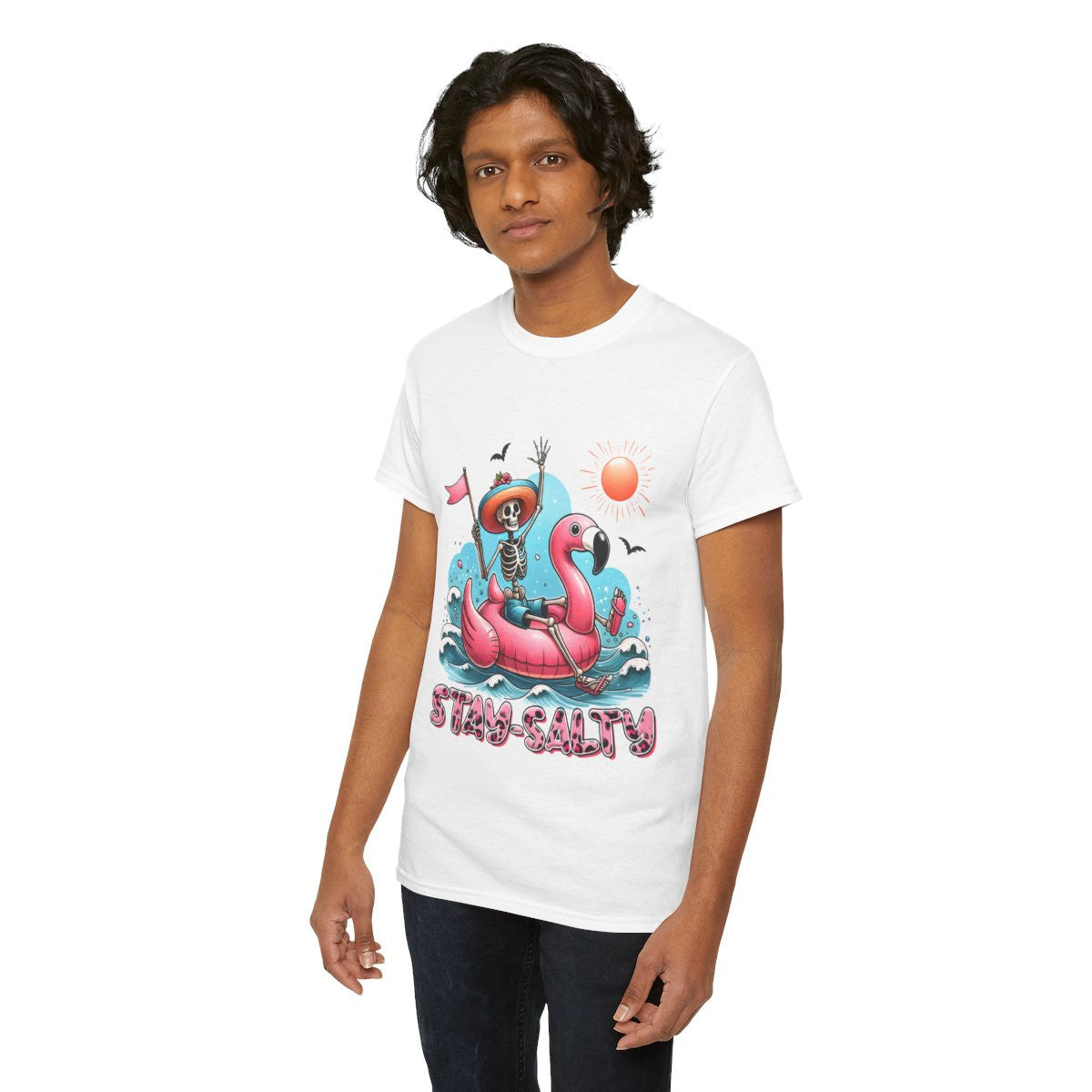 Tee shirt Unisex Stay salty idée cadeau design été homme femme