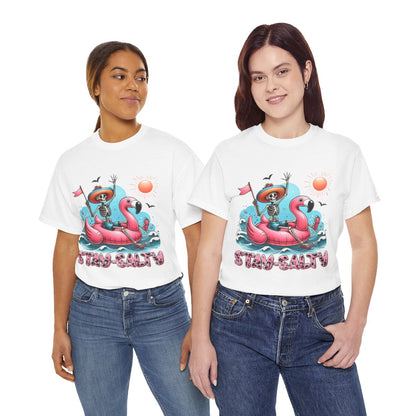 Tee shirt Unisex Stay salty idée cadeau design été homme femme