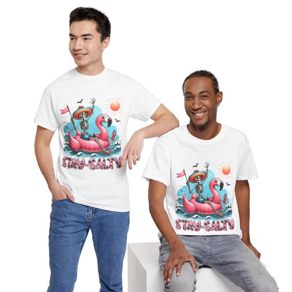 Tee shirt Unisex Stay salty idée cadeau design été homme femme