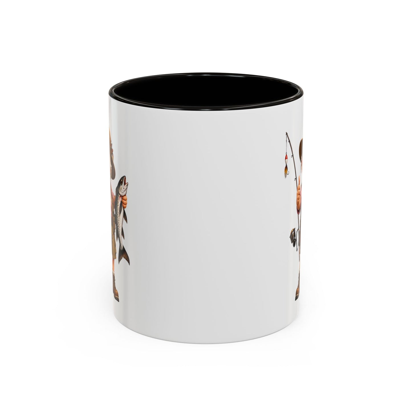 Mug Pêcheuse Femme – Tasse Passion Pêche avec Poisson – Cadeau Original Femme – Amatrice de Pêche