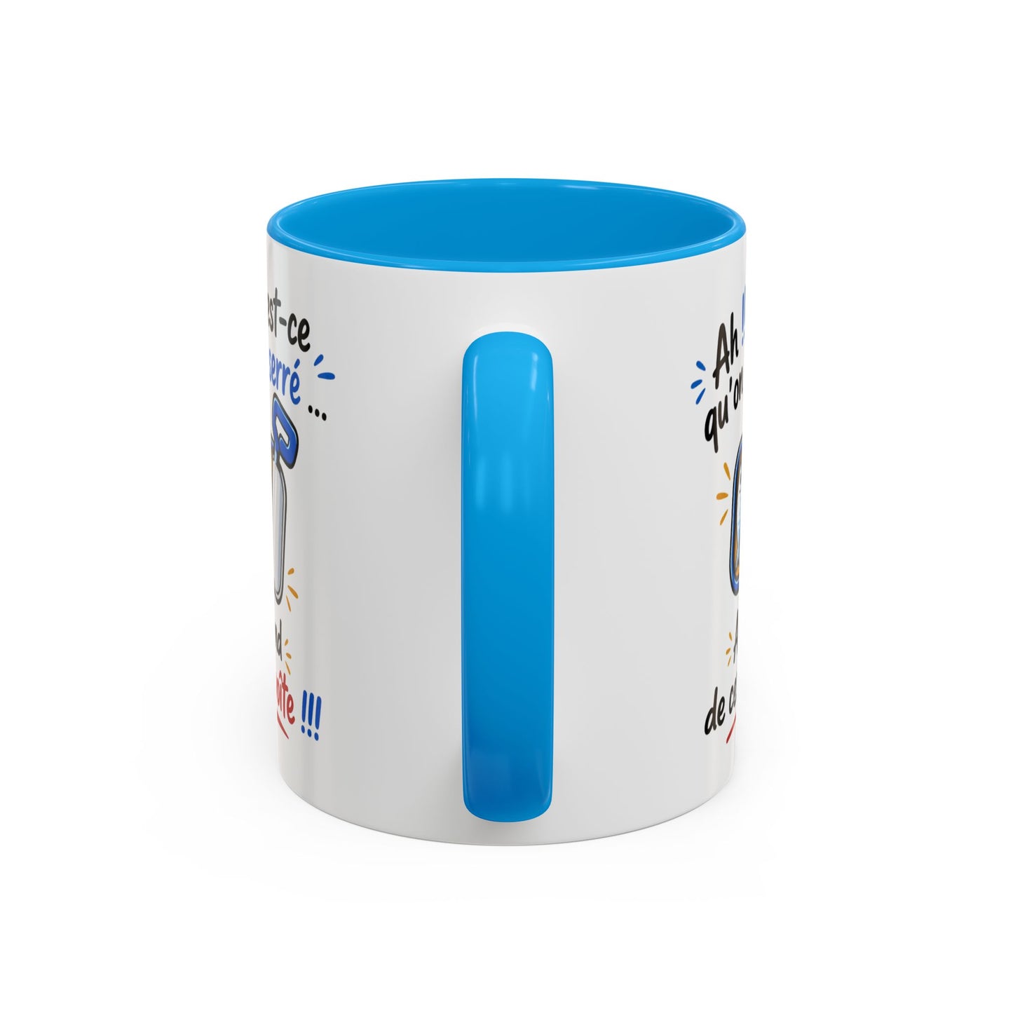 Mug Humour Sardines – Ah Qu’est-ce Qu’On Est Serré Au Fond De Cette Boîte – Tasse Drôle Cadeau Original Fun Céramique 325ml