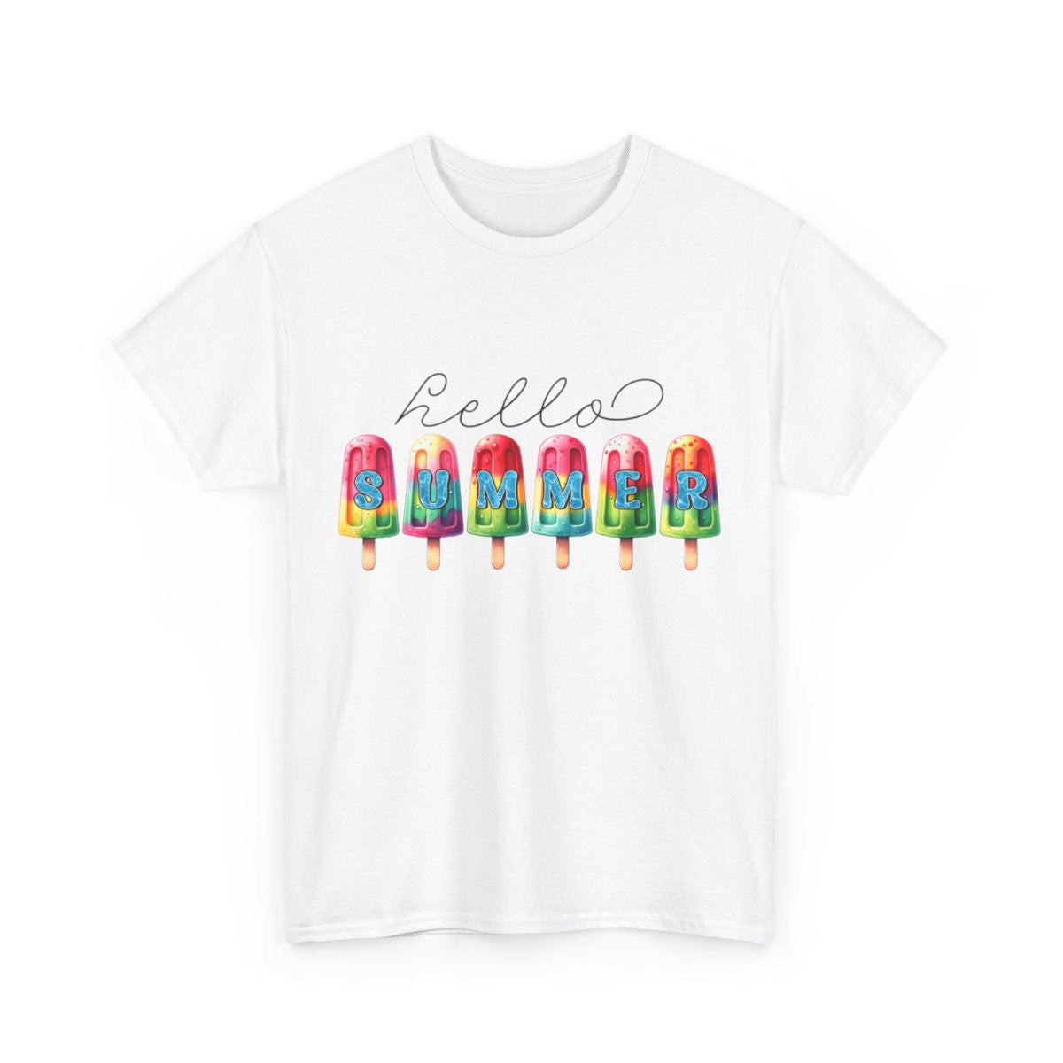 Tee shirt Unisex Hello summer idée cadeau design été