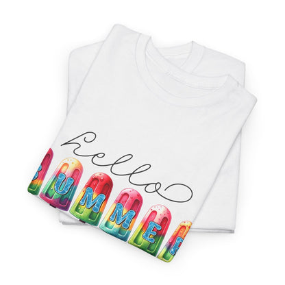 Tee shirt Unisex Hello summer idée cadeau design été