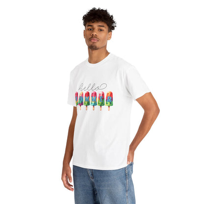 Tee shirt Unisex Hello summer idée cadeau design été