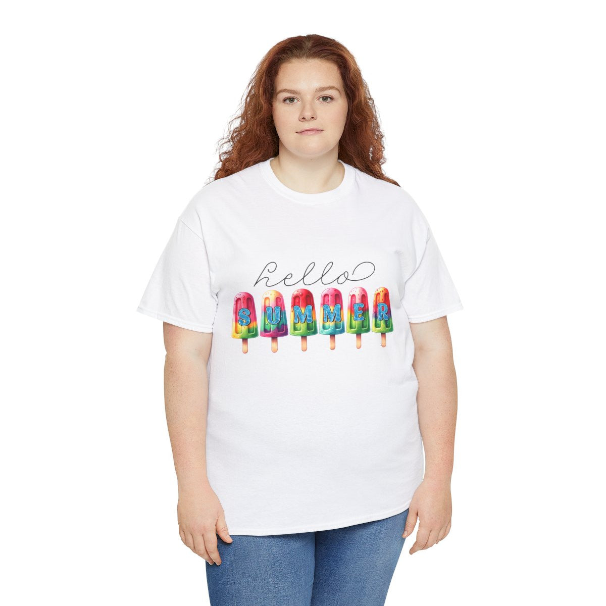 Tee shirt Unisex Hello summer idée cadeau design été