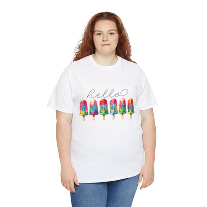 Tee shirt Unisex Hello summer idée cadeau design été