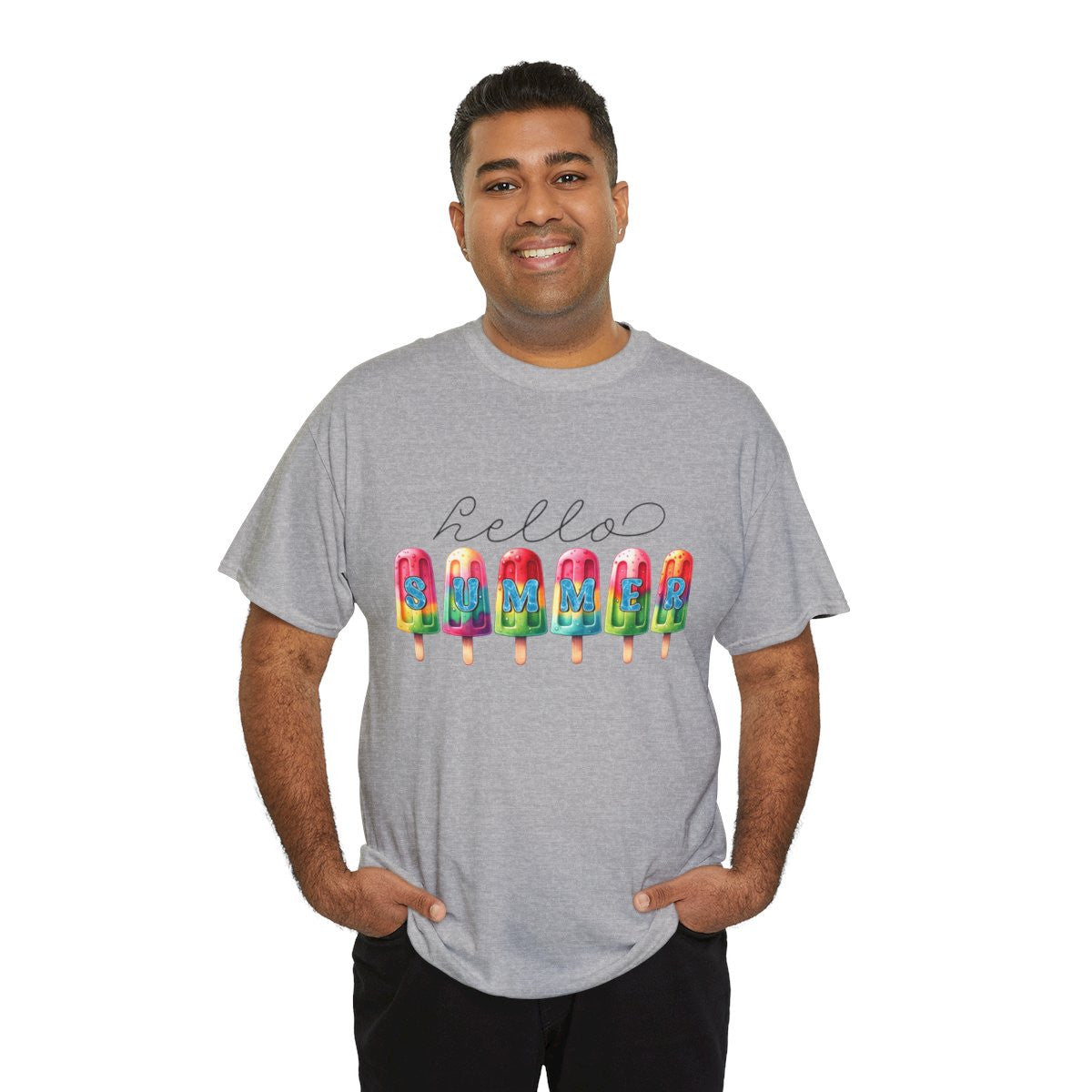 Tee shirt Unisex Hello summer idée cadeau design été