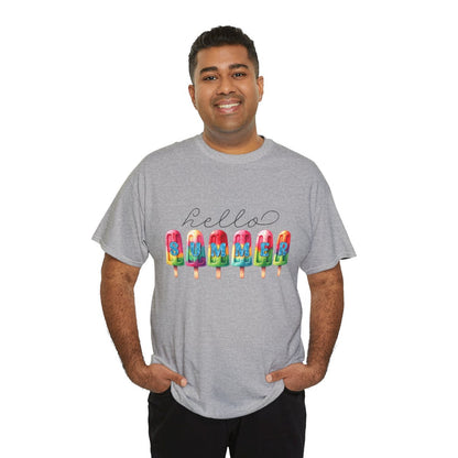 Tee shirt Unisex Hello summer idée cadeau design été