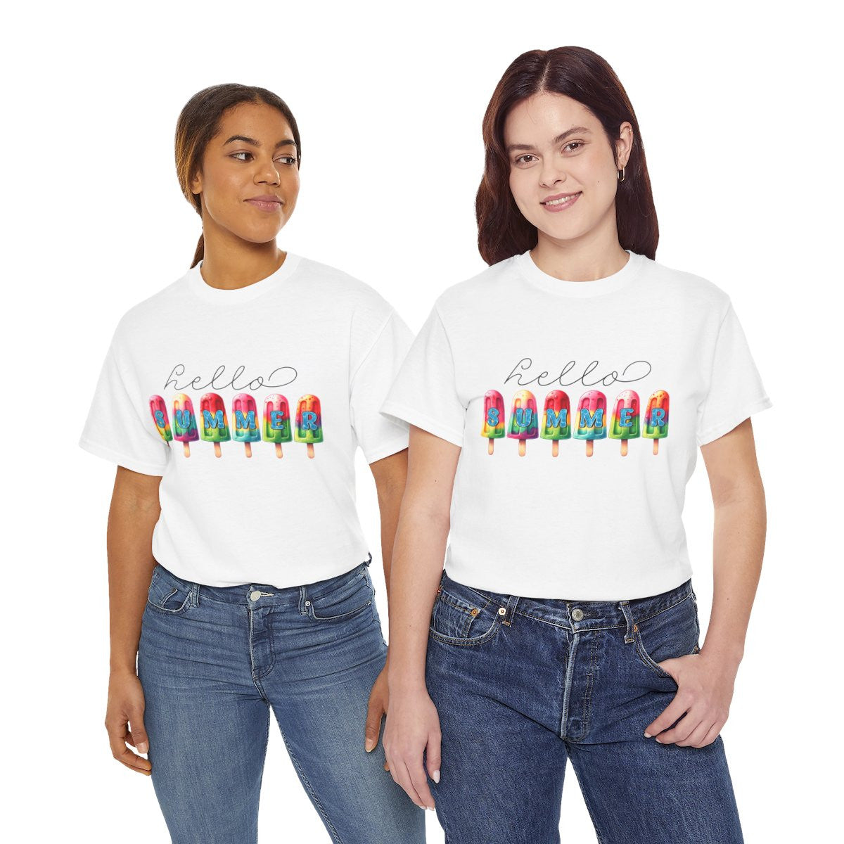 Tee shirt Unisex Hello summer idée cadeau design été