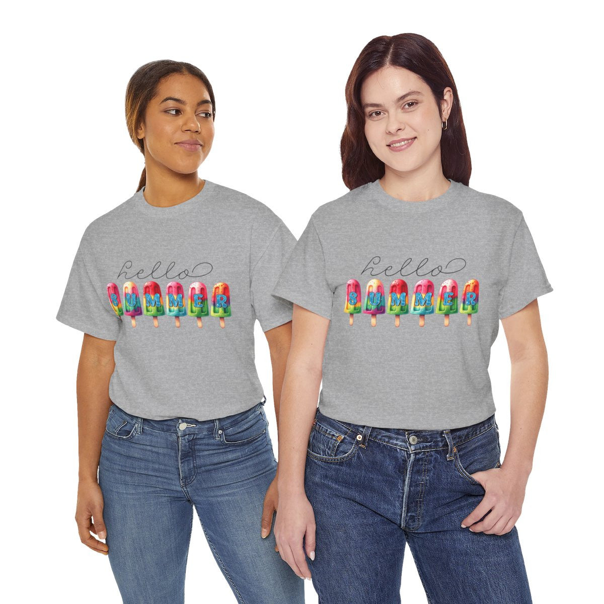 Tee shirt Unisex Hello summer idée cadeau design été