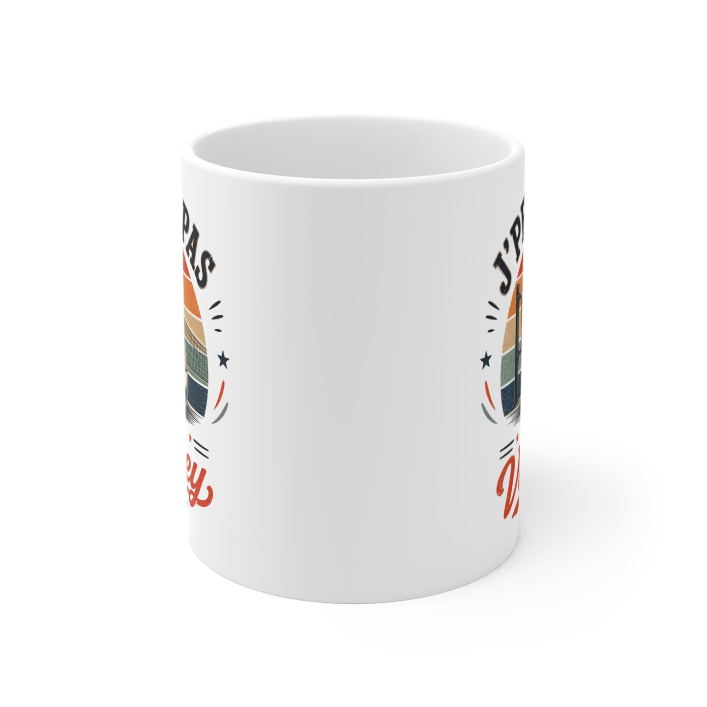 Tasse J’Peux Pas J’Ai Volley – Mug Humour Volleyball Vintage – Cadeau Sport Homme Femme 325ml