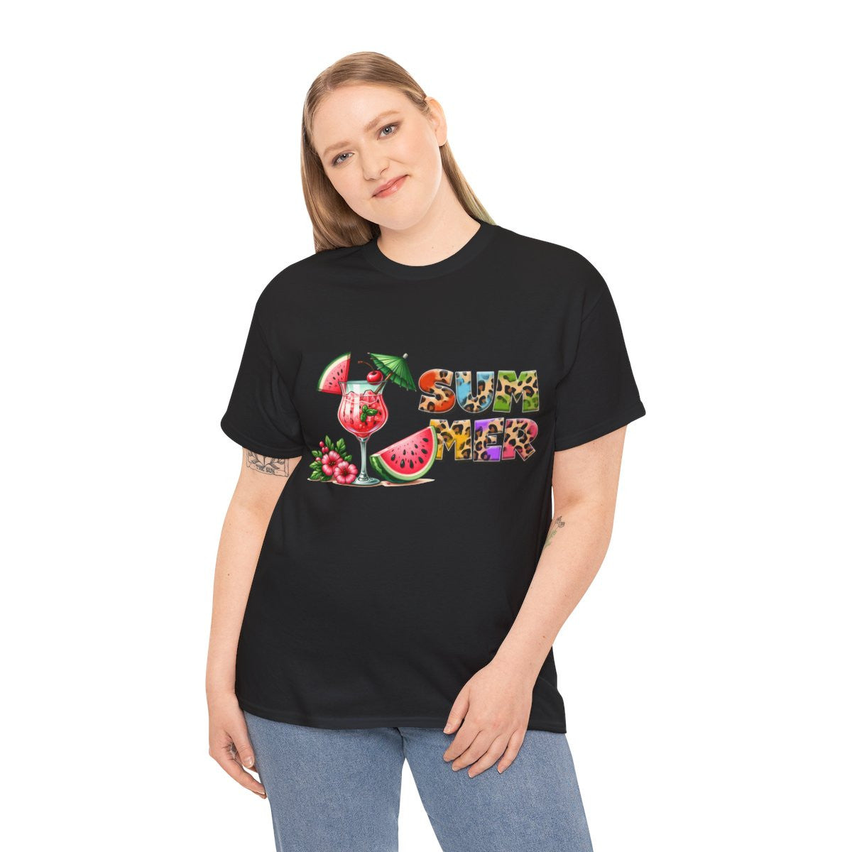 Tee shirt Unisex I love summer idée cadeau design été