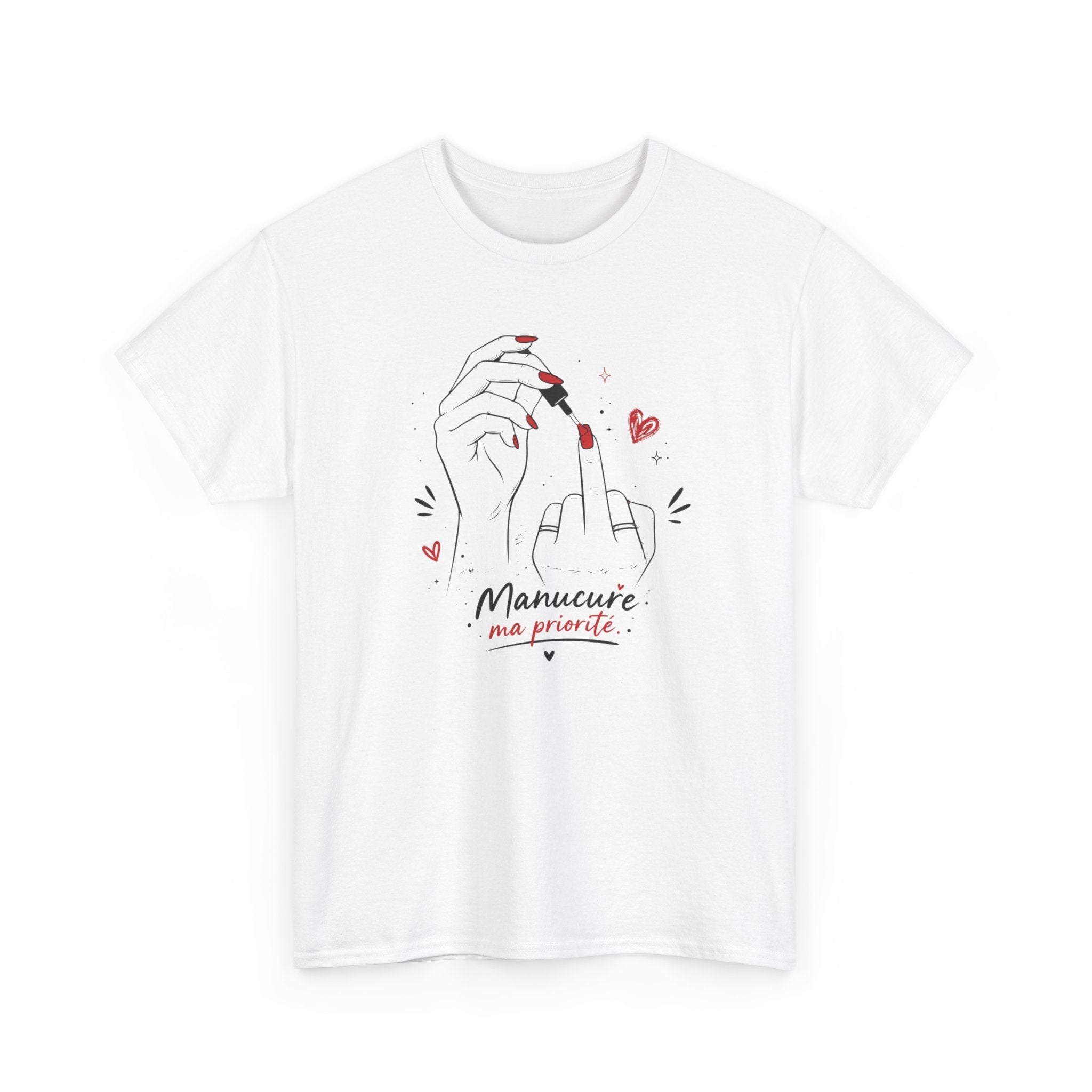Tee-Shirt Femme Manucure Ongles Nail Art – Cadeau Prothésiste Ongulaire Esthéticienne Nail Artist – Idée Cadeau Beauté