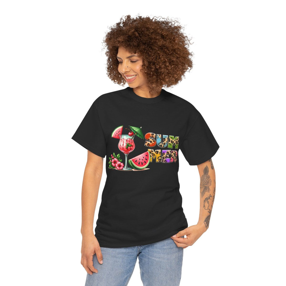 Tee shirt Unisex I love summer idée cadeau design été