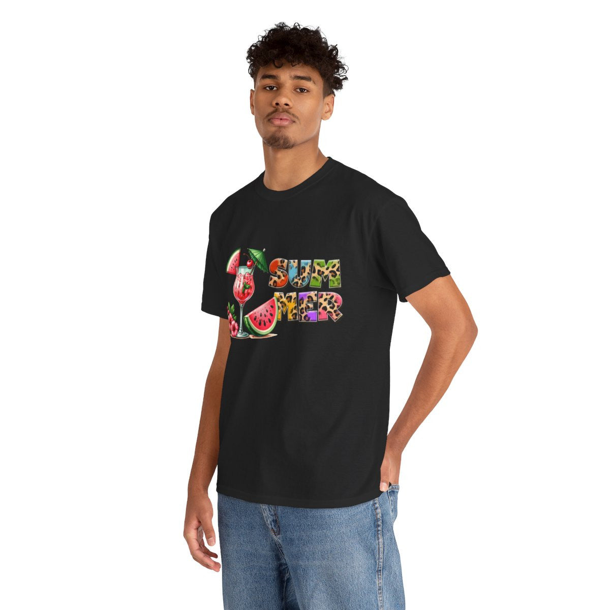 Tee shirt Unisex I love summer idée cadeau design été