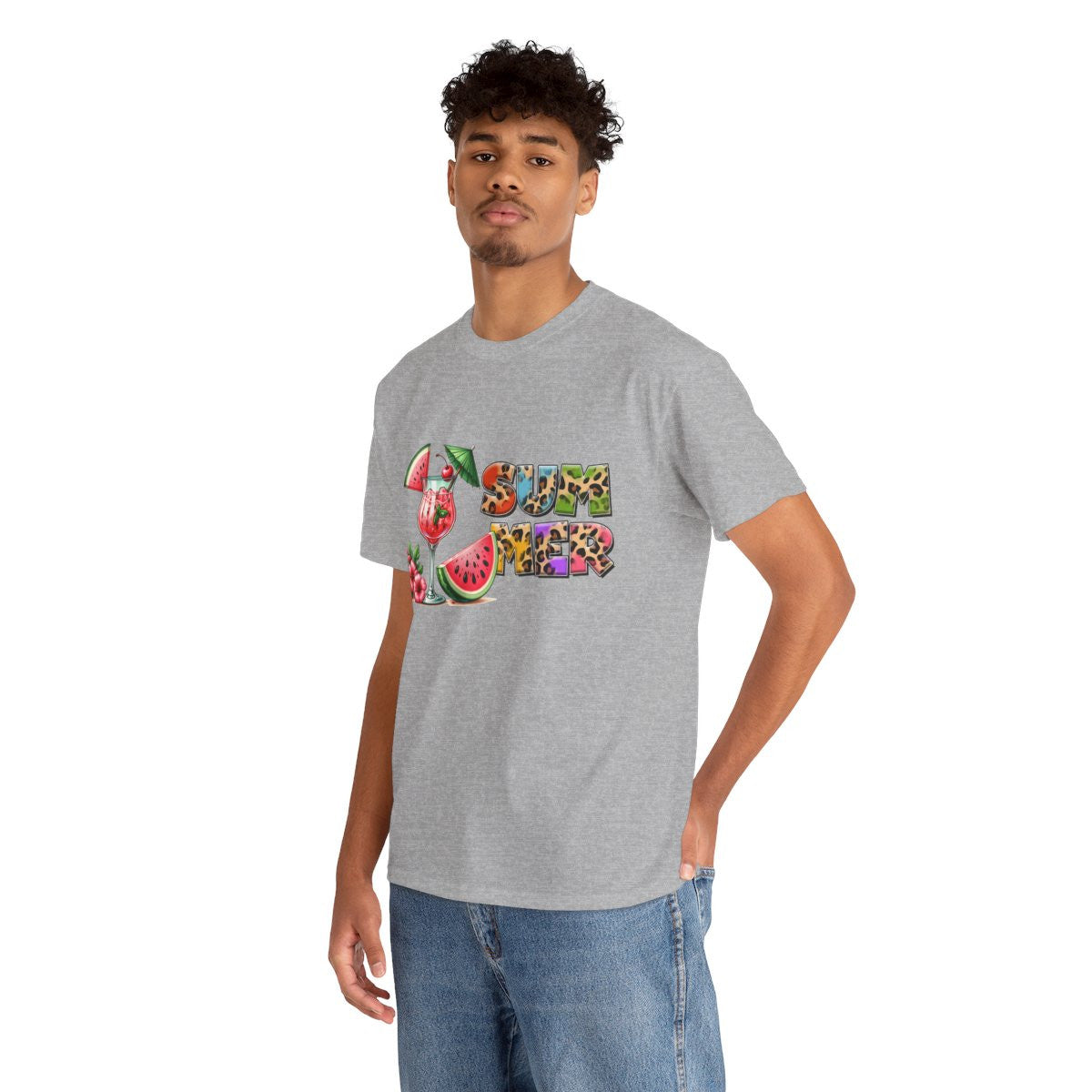 Tee shirt Unisex I love summer idée cadeau design été