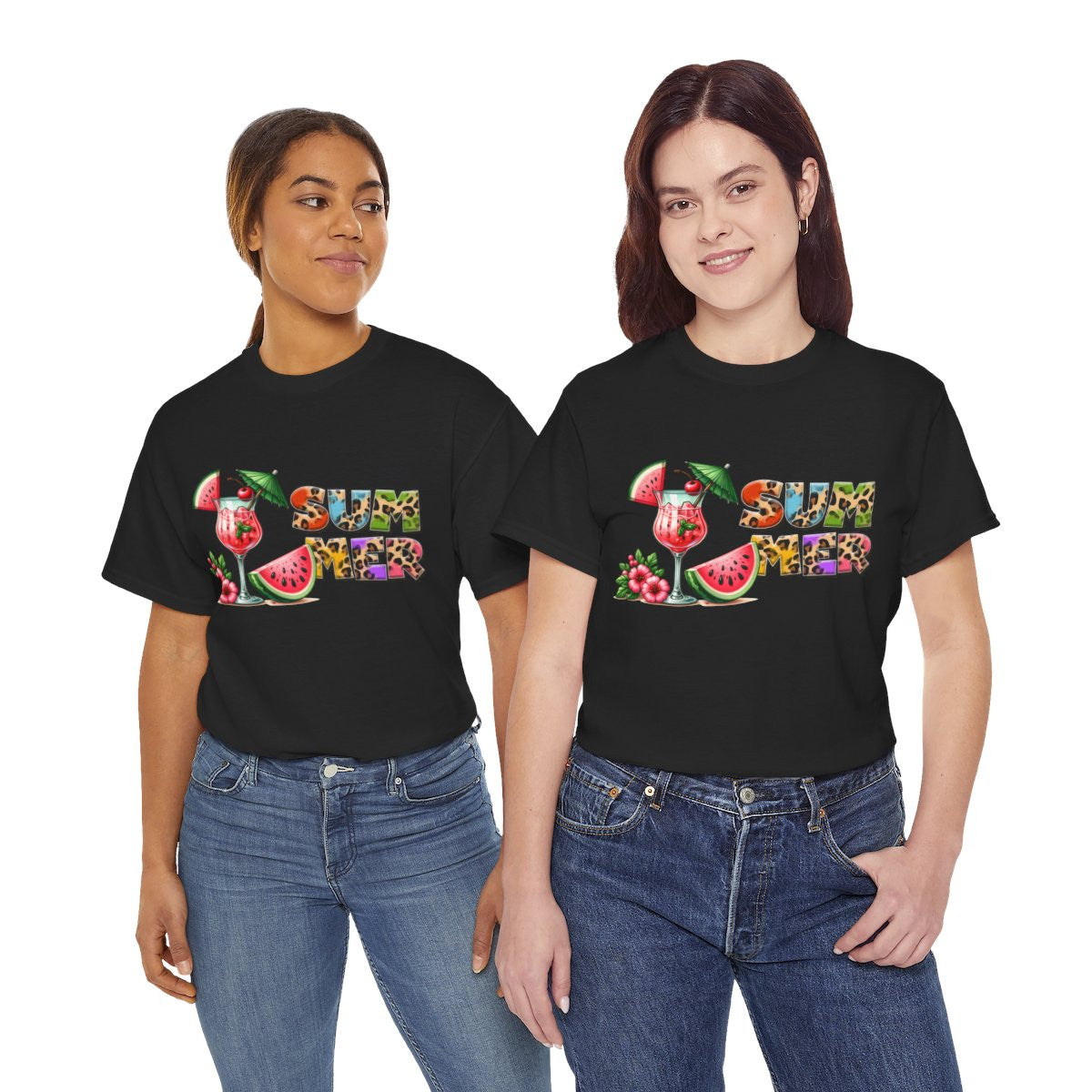 Tee shirt Unisex I love summer idée cadeau design été