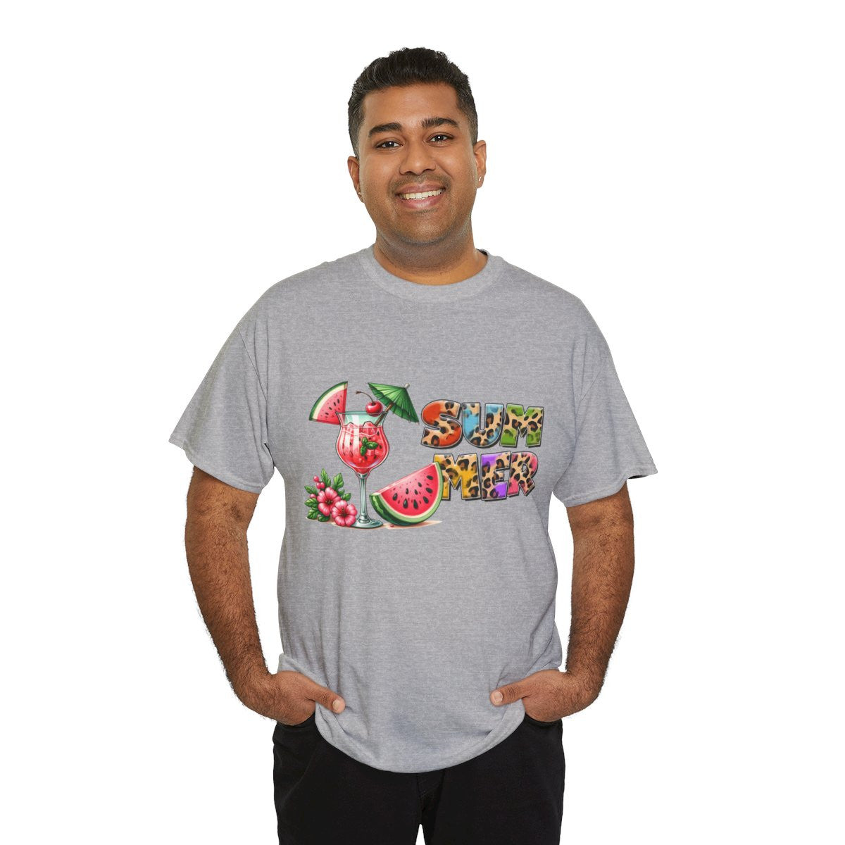 Tee shirt Unisex I love summer idée cadeau design été
