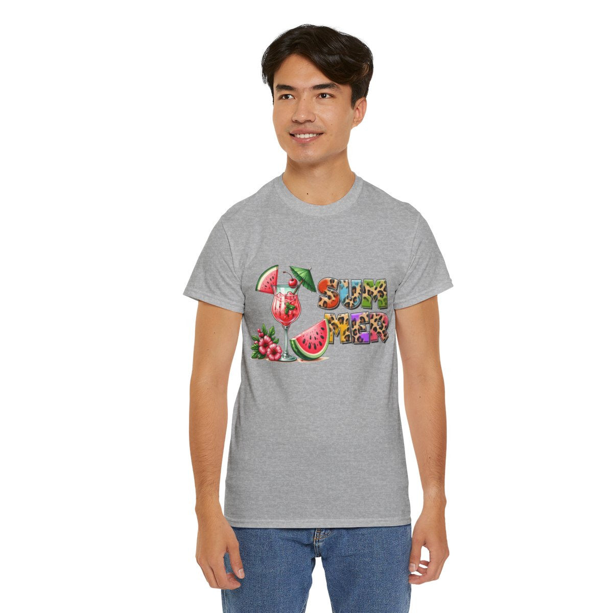 Tee shirt Unisex I love summer idée cadeau design été
