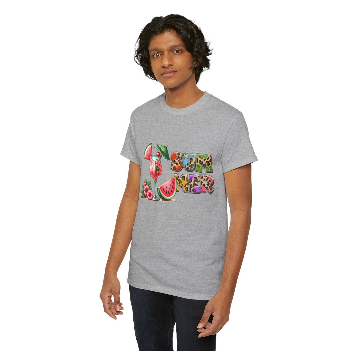 Tee shirt Unisex I love summer idée cadeau design été