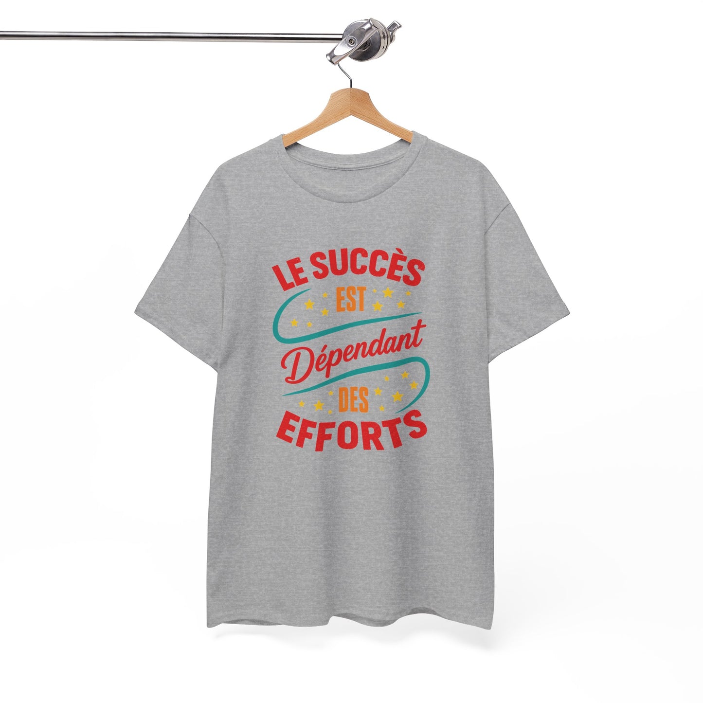T-Shirt Homme et Femme Motivation – Réussite Persévérance Détermination Travail – Cadeau Inspirant