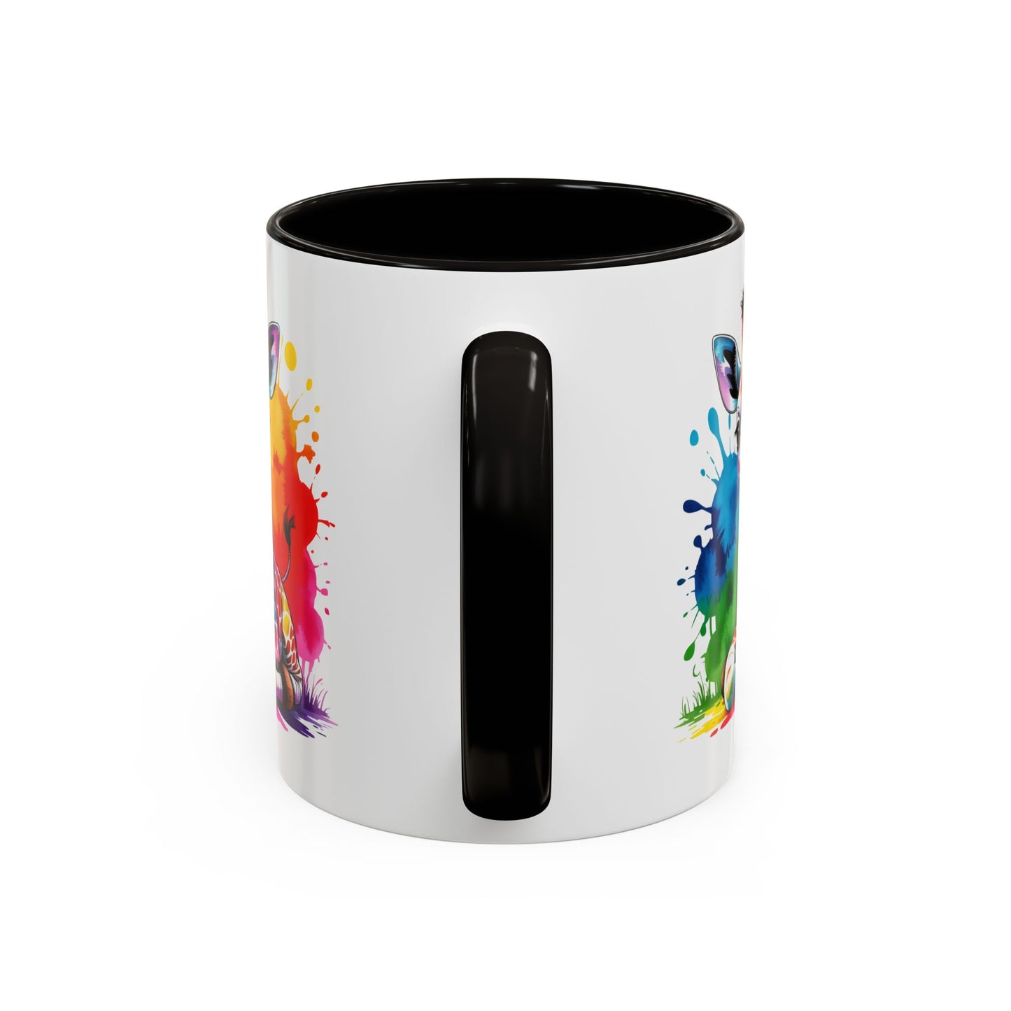 Mug Girafe Colorée Style Aquarelle – Tasse Animaux Kawaii Moderne – Idée Cadeau Originale 325ml
