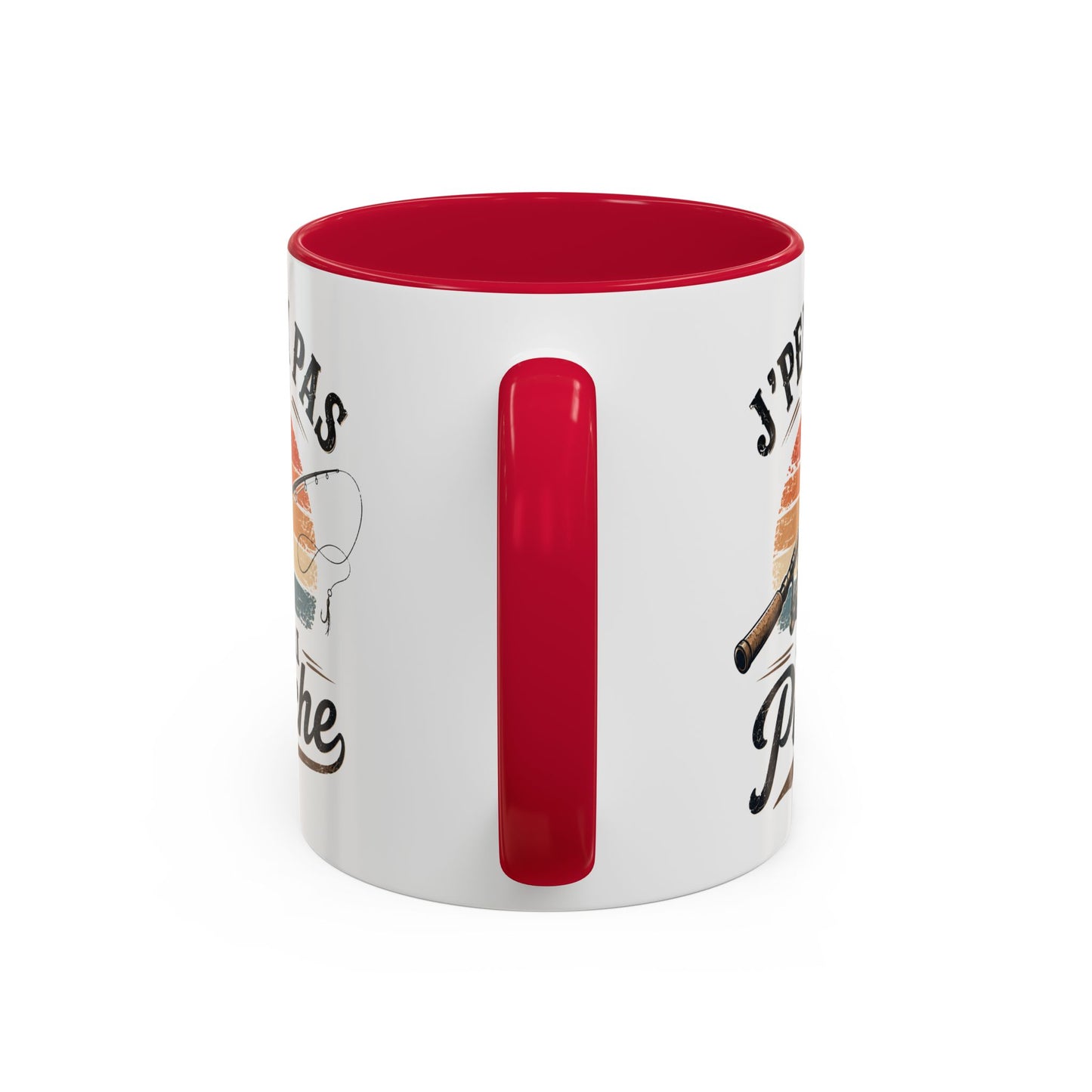 Tasse J’Peux Pas J’Ai Pêche – Mug Pêche Vintage Humoristique – Cadeau Pêcheur Homme Nature 325ml