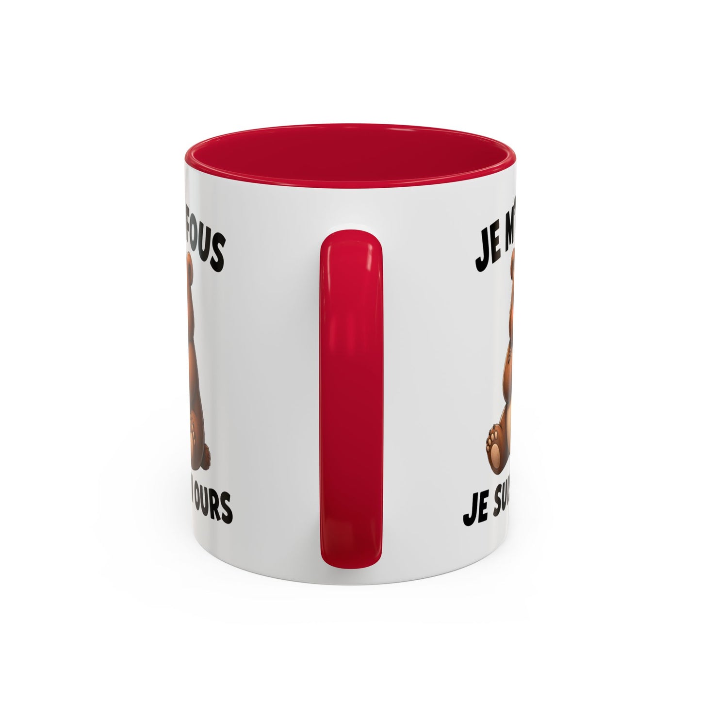 Tasse Je M’en Fous Je Suis un Ours – Mug Ours Humoristique – Cadeau Femme Homme Amoureux des Animaux 325ml