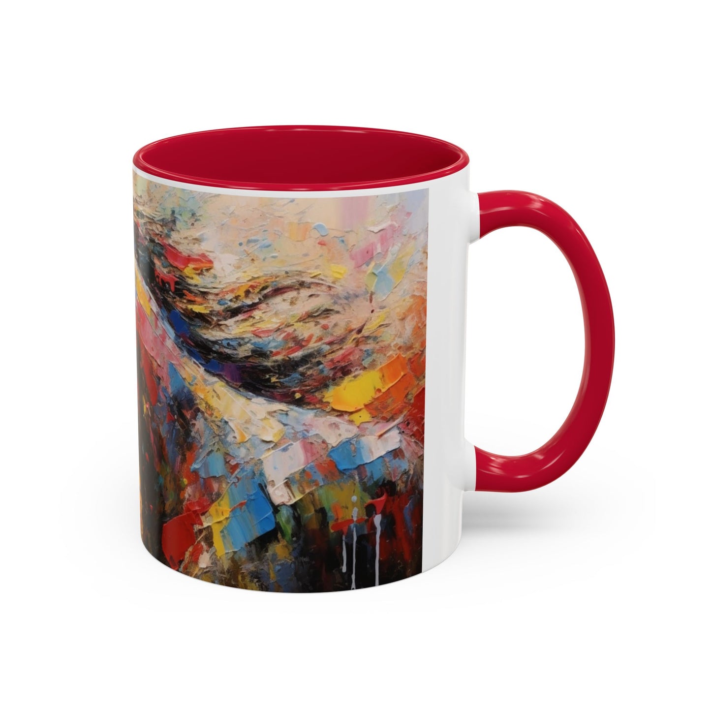 Mug Cheval Artistique Coloré – Tasse Peinture Moderne Cheval Abstrait – Cadeau Passion Équitation 325ml