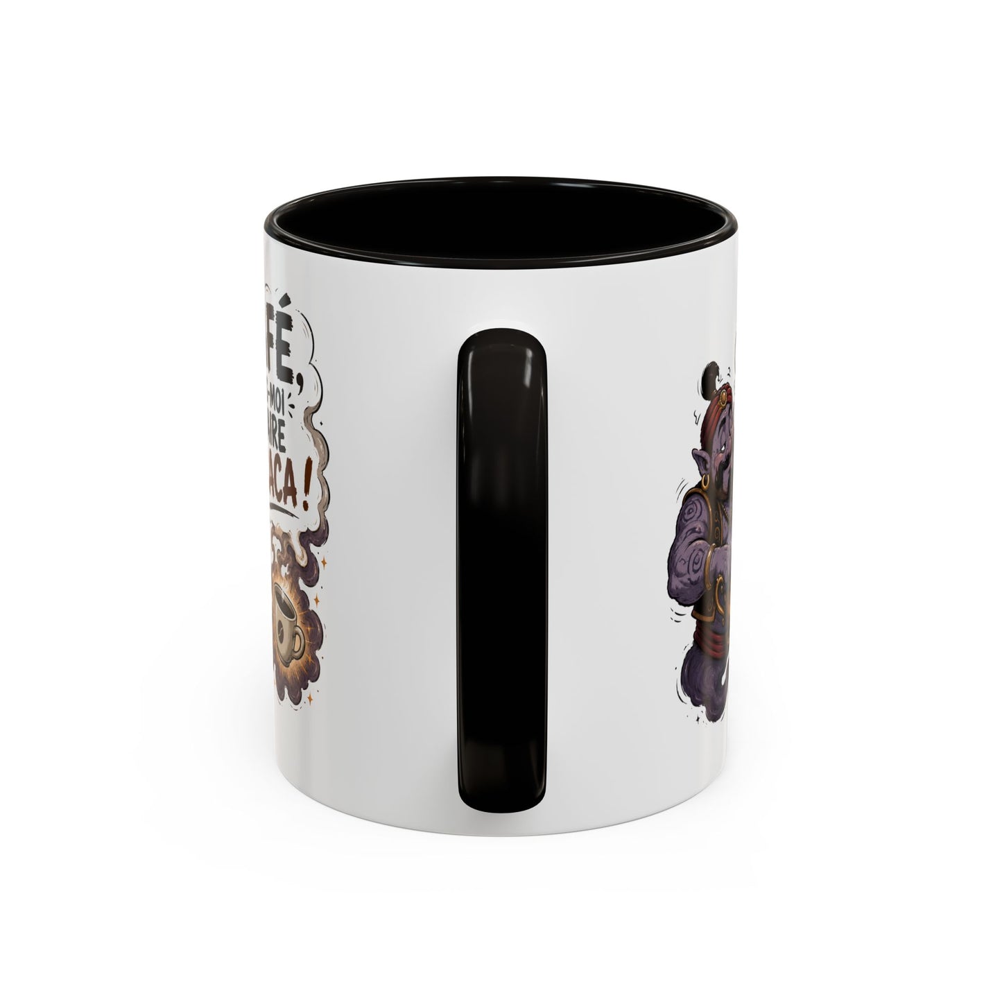 Mug Café Humour – Café Fais-Moi Faire Caca – Tasse Drôle avec Génie – Cadeau Original Homme et Femme Amateur de Café