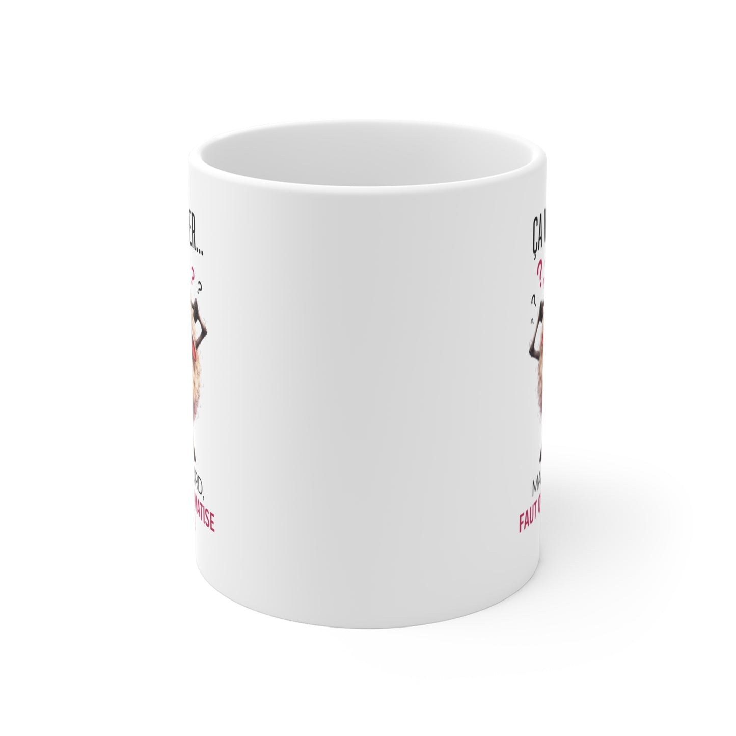 Tasse Ça Va Passer Mais D’Abord Faut Que Je Dramatise – Mug Mouton Drôle Humour – Cadeau Homme Femme 325ml